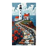 (US Local)Lighthouse-11CT Stamped Cross Stitch Kit(40x70cm)