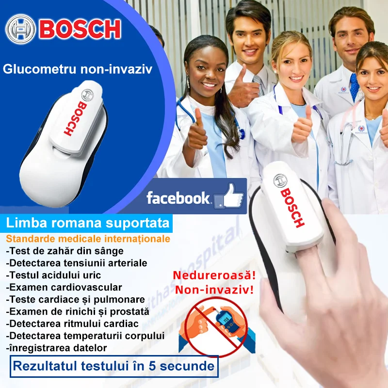  Bosch Healthcare Glucometru nedureros și neinvaziv