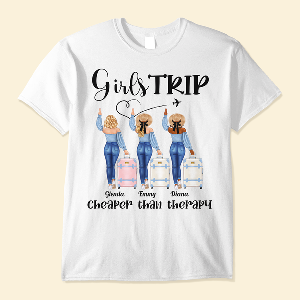 Loveyoufancy LoveYouFancy Personalized Shirt - It's Girls Trip - Customized Girls' Getaway Tee