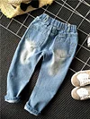 Kids Baby Boy Girl Jeans Hole Denim Pant Trousers Pants
