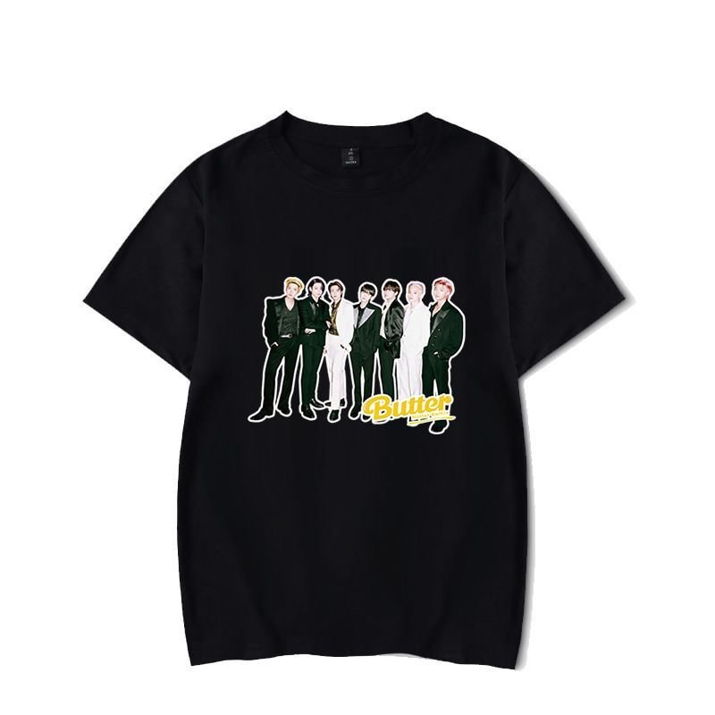 방탄소년단 Butter Member Photo Casual T-shirt