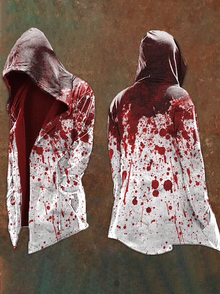Men's Spooky Halloween Bloodstained Hooded Jacket / Rvogue / Rvogue