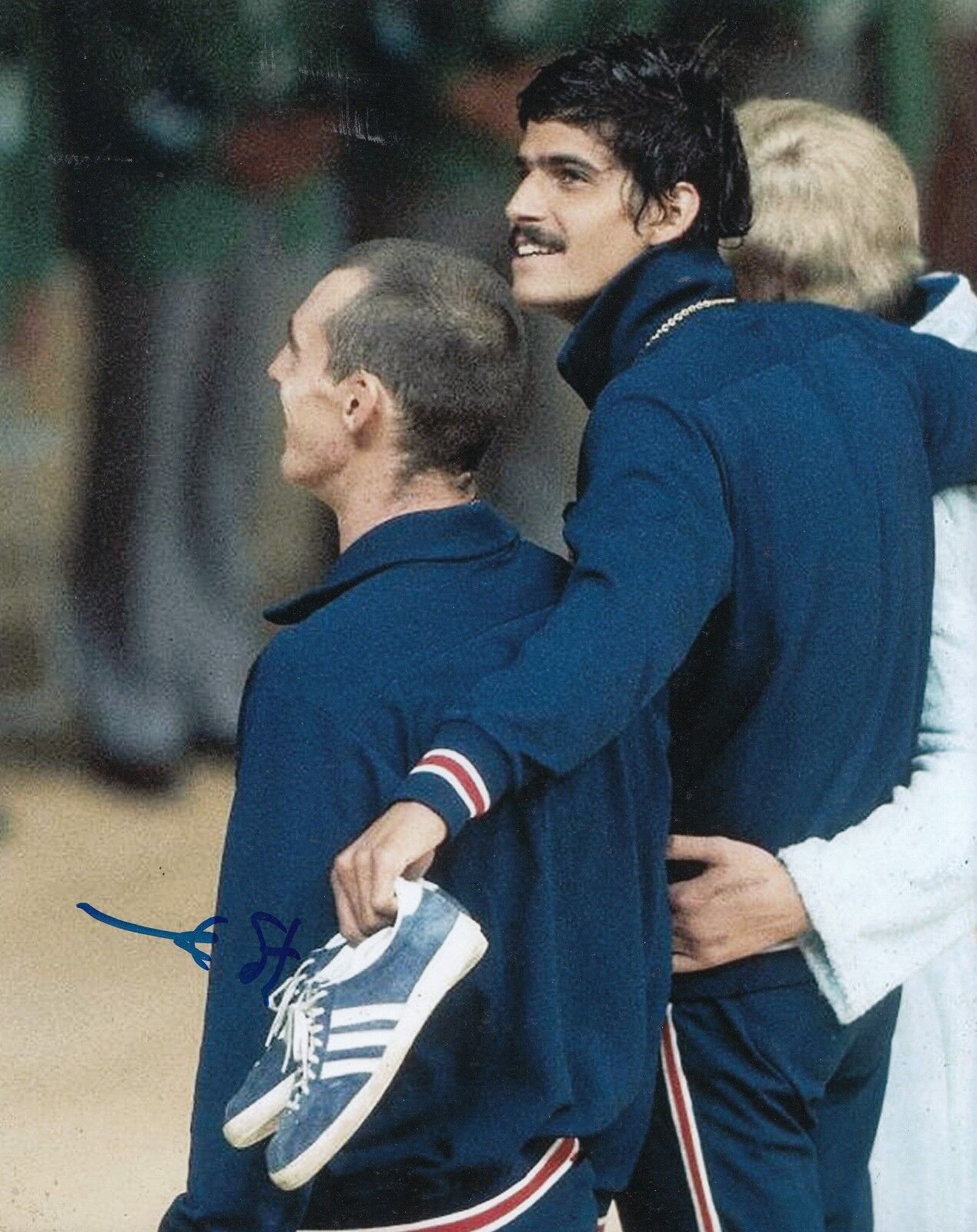 MARK SPITZ signed (USA SWIMMING) 8X10 *SWIMMER* SUMMER OLYMPICS Photo Poster painting W/COA #1