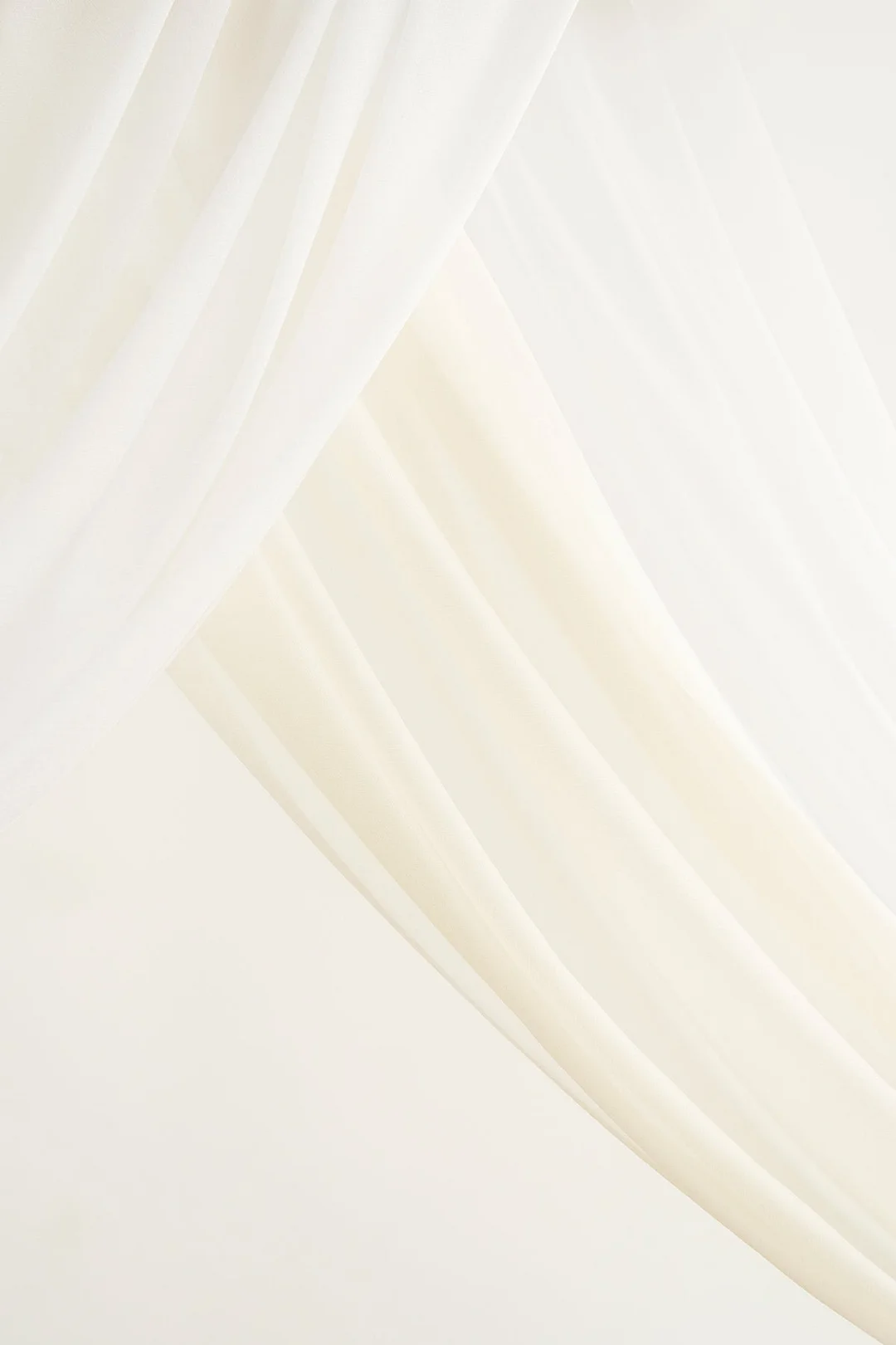 Flower Arch Decor with Drapes in White & Sage