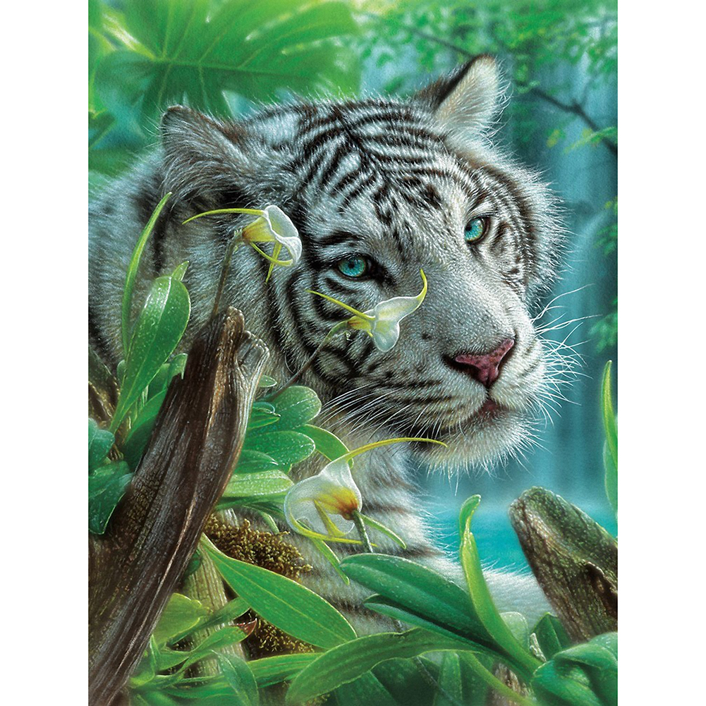 

(Multi-Size) Bengal Tiger - Round/Square Drill Diamond Painting - 30*40CM, Round diamond, 501 Original