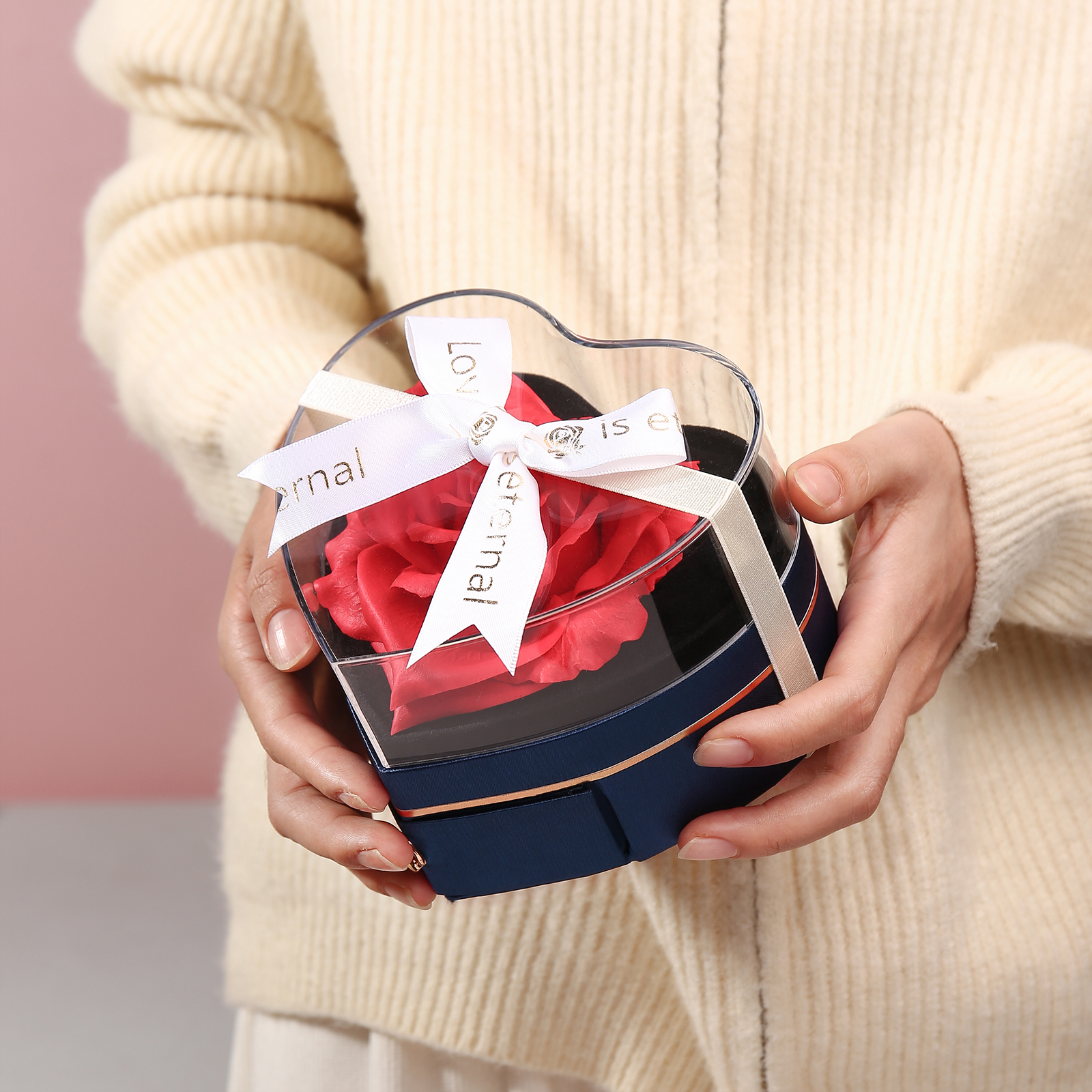 Rose Exquisite Jewelry Box Storage Box Valentine's Day Gift Packaging Box