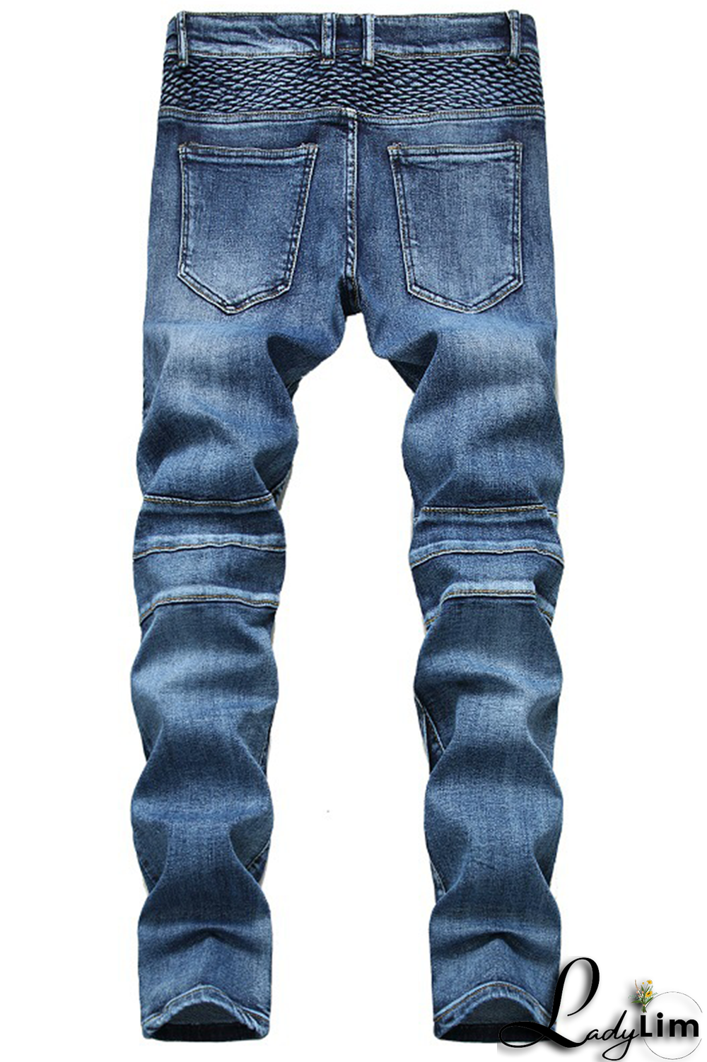 Black Gray Street Patchwork Make Old Fold Bottoms