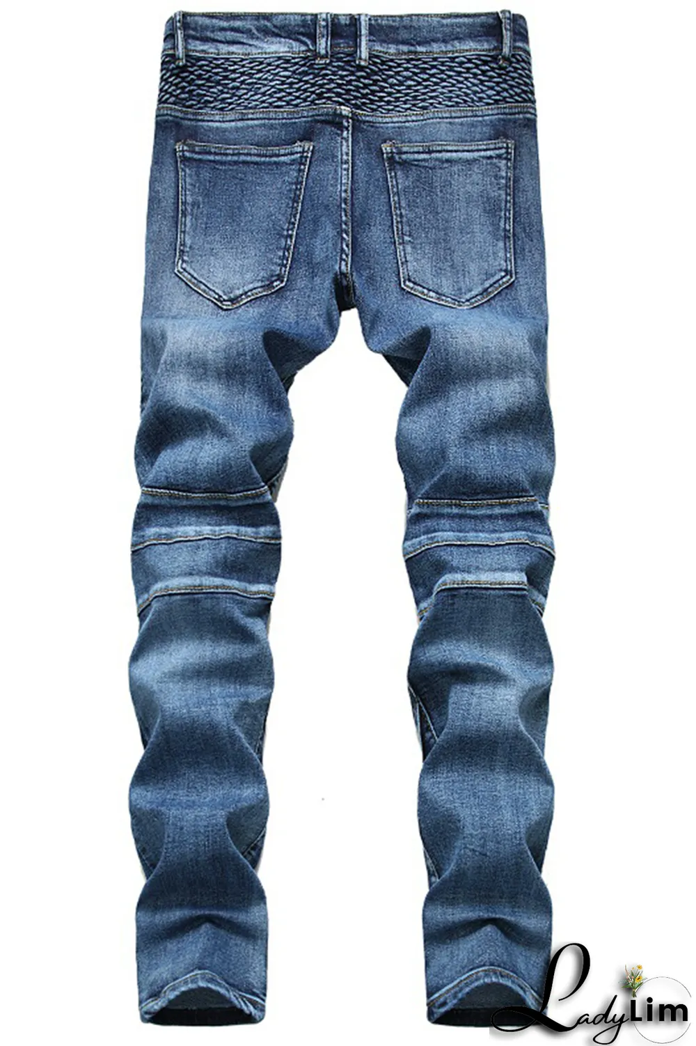 Black Gray Street Patchwork Make Old Fold Bottoms
