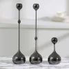 Elegant 3PCS Silver Candle Holders Set Home Wedding Table Decor