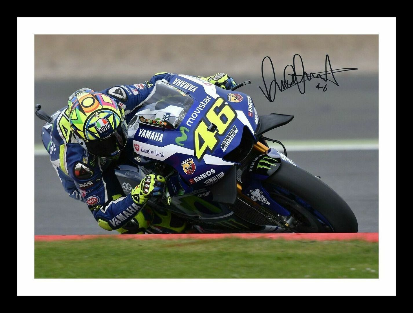 Valentino Rossi Autograph Signed & Framed Photo Poster painting
