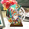 Special Shape Flowers Butterfly Diamond Painting Spinning Calendar for Beginners