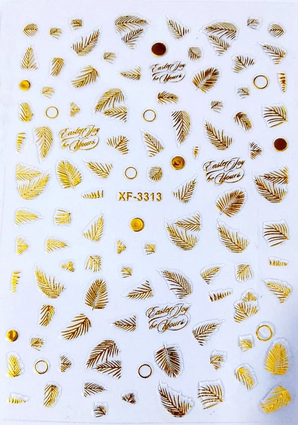 3D Flag Sport Nail Stickers for Manicure Fire Clover Decoration Decals Back Glue Designer Gymnastics Nail Art Sticker