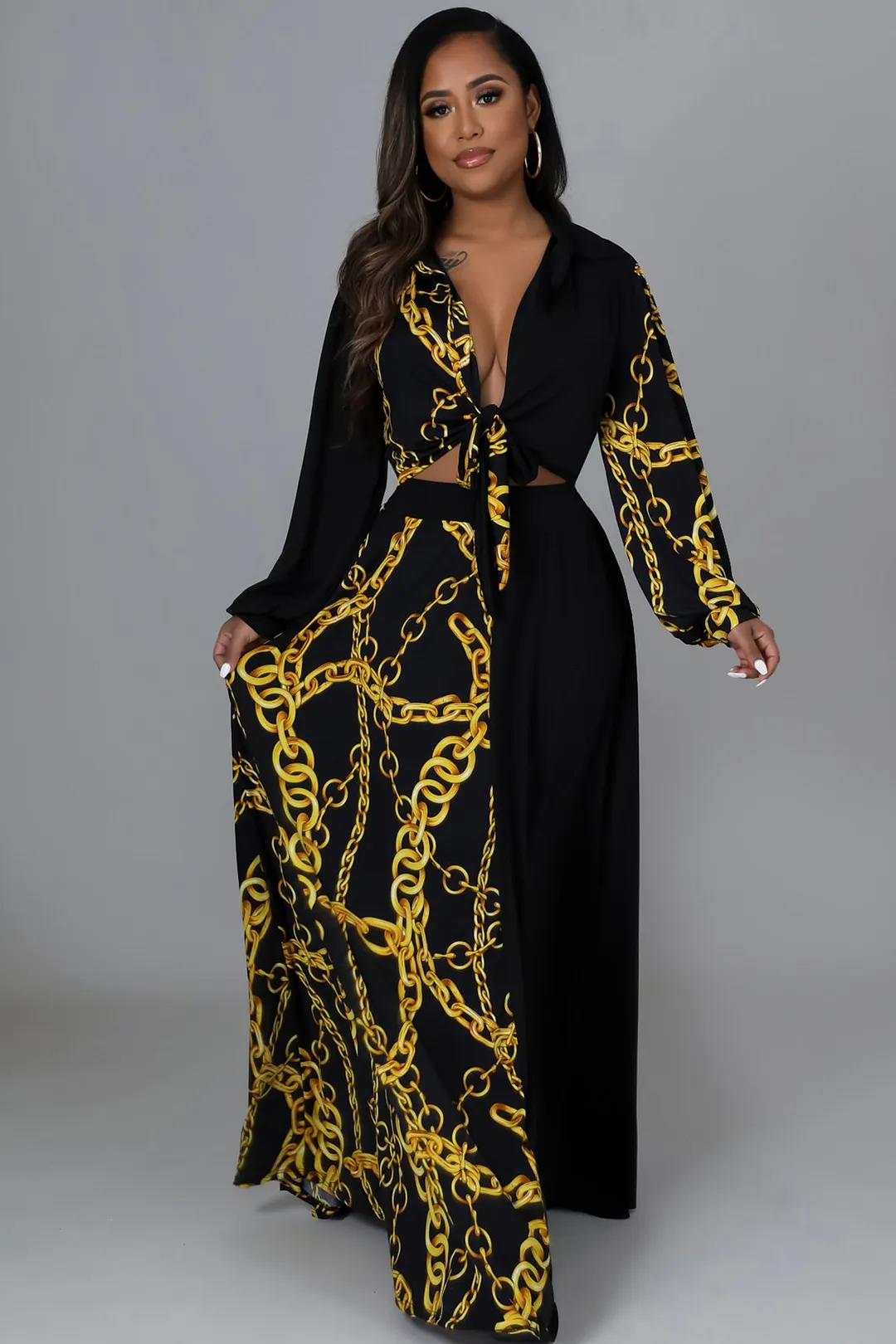 Chain Skirt Set