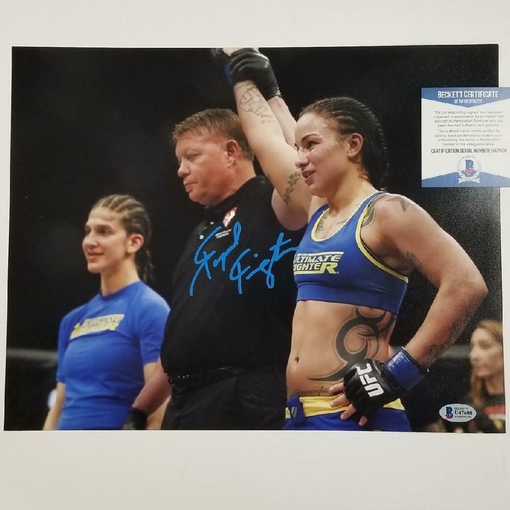 Raquel Pennington signed 11x14 Photo Poster painting UFC MMA Autograph ~ Beckett BAS COA