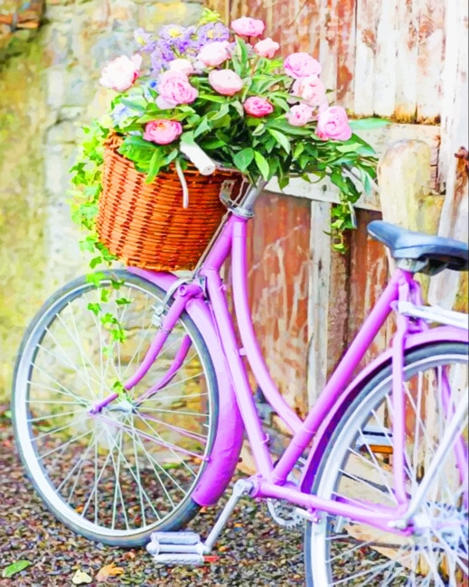 

Vintage Bike With Flower Basket – Paint By Numbers - 40*50CM, 501 Original