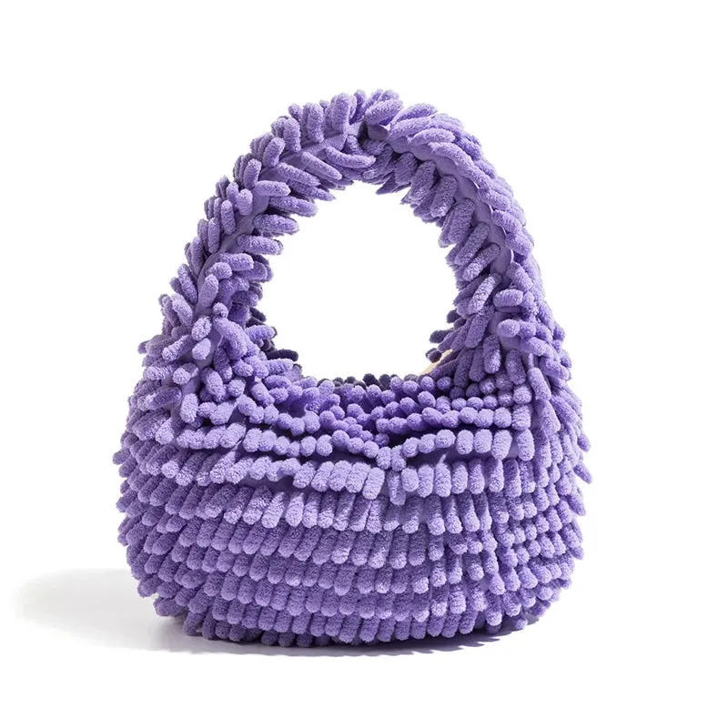 Brownm Plush Handbag