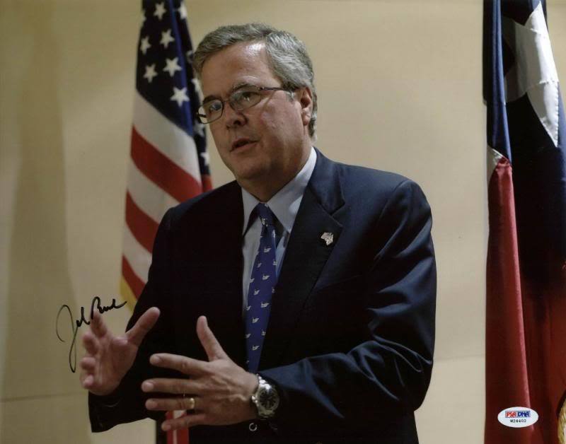 Jeb Bush Signed Authentic 11X14 Photo Poster painting Autographed PSA/DNA #W24402