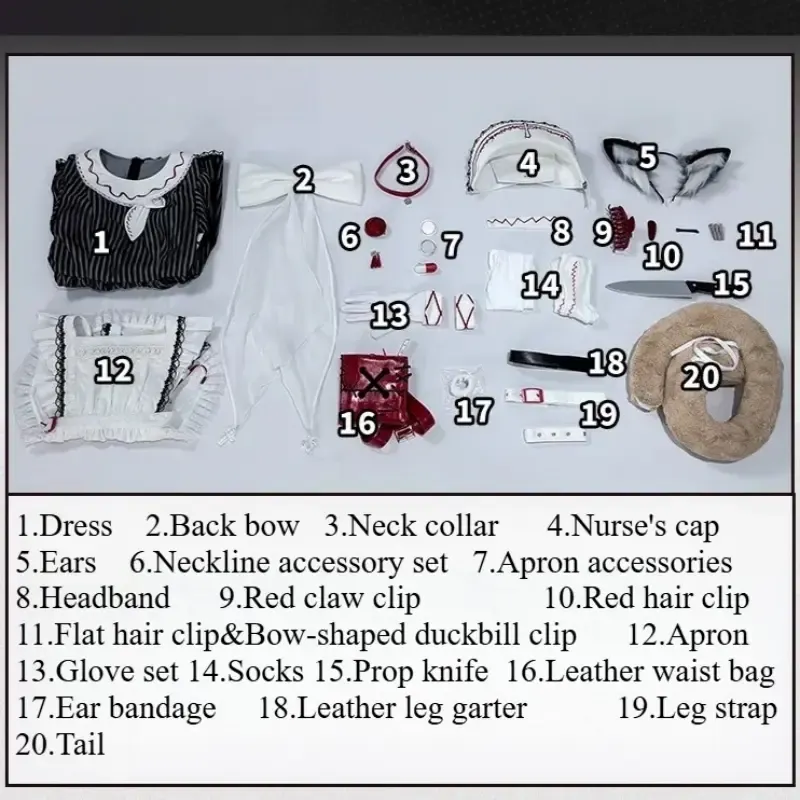 [Wetrose] In Stock Arknights Haze The Nursing Home Creepshow Game Outfit Cosplay Costume 