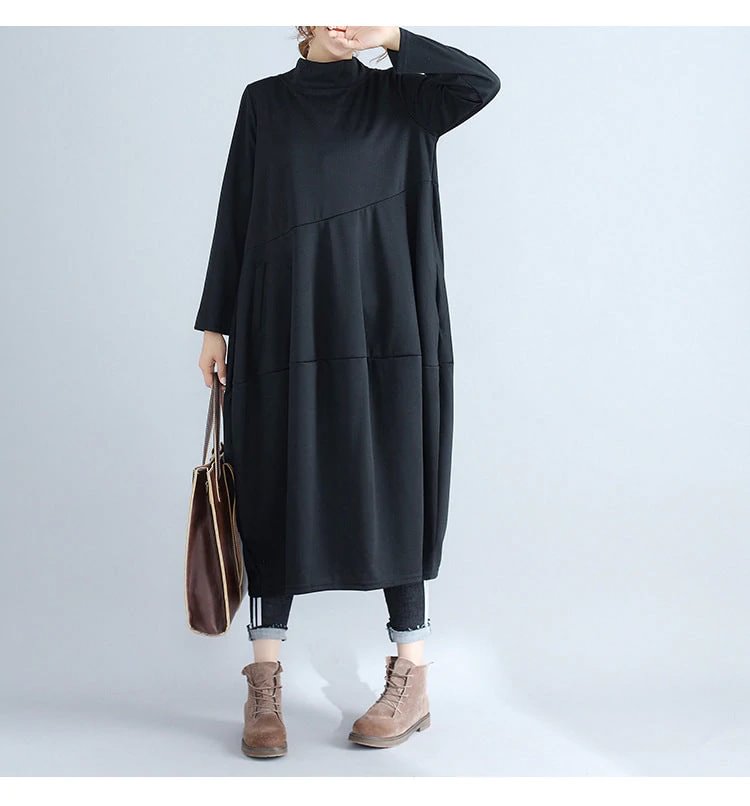 Fashion Plus Size Long Sleeve Hoodie Fall Dresses | EGEMISS
