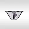 Men's Low Waist Sexy Ice Silk Ultra-Thin Transparent Elastic Briefs