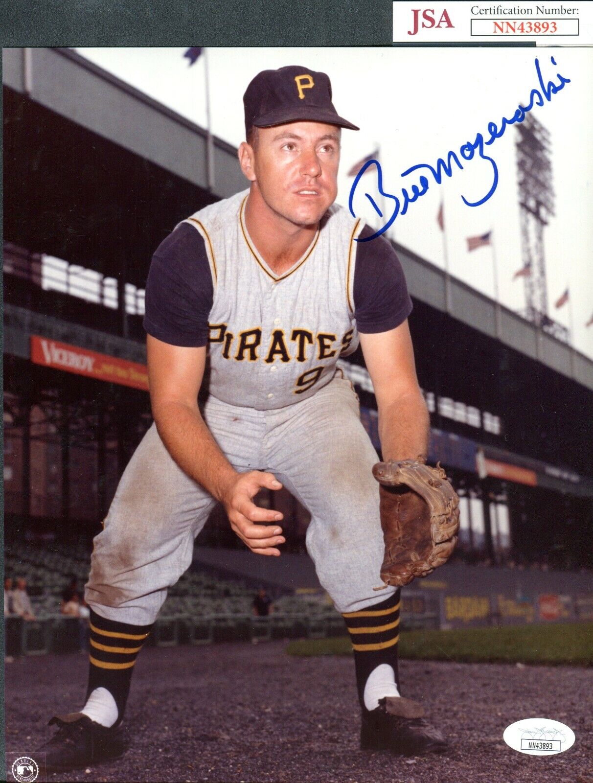 JSA Bill Mazeroski Autographed Signed AUTO 8x10 Photo Poster painting Pittsburgh Pirates TRB 707