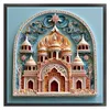 Paper Quilling Castle-14CT Stamped Cross Stitch 40*40cm/15.75*15.75in tapestrymarket
