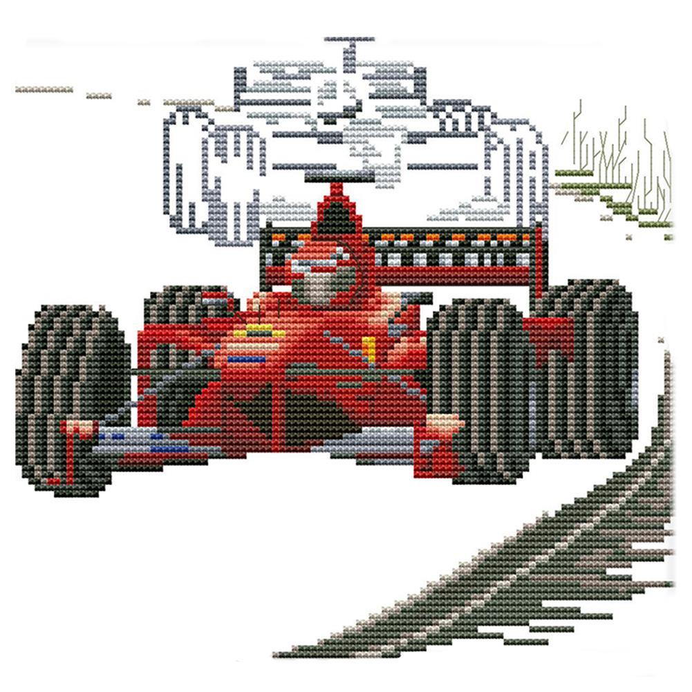 

Racing car - 14CT Stamped Cross Stitch - 26*23cm, 501 Original