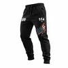 250th USA Flag Black With Patriotic Design And Red Trim Sweatpants by Inlyline