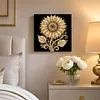DIY Pearl Painting Sunflower for Home Wall Decor with Frame(30x30cm)