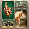 4PCS Billiards Side Pocket - Metal Tin Signs Set(8*12Inch/12*16Inch)