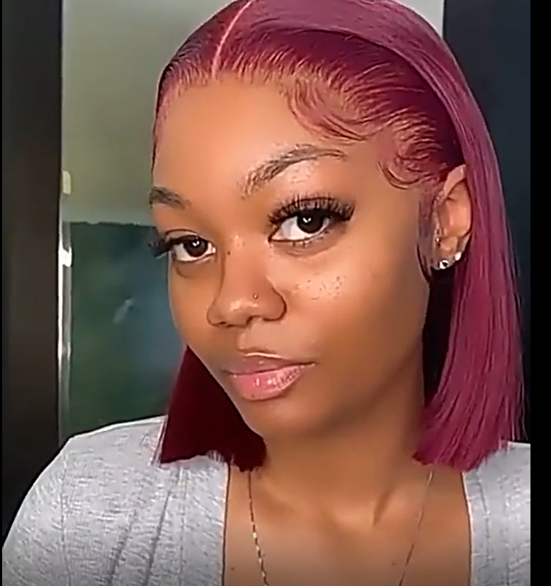 Zaesvini Hair®|Black Red Color Bob Lace Wigs for Women Zaesvini