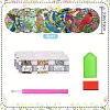 8pcs DIY Diamond Painting Coaster Kit With Holder - Brid