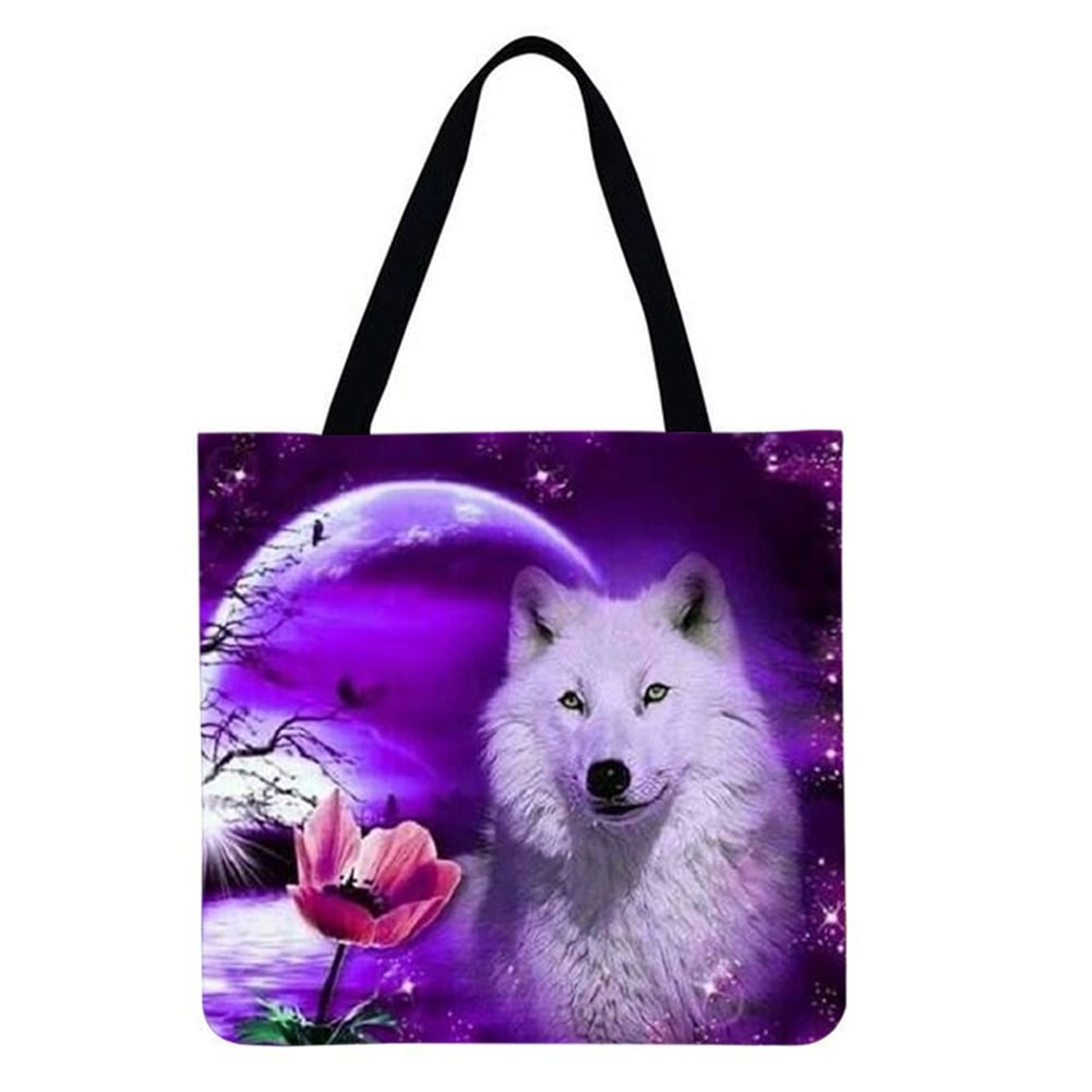 Linen Tote Bag-Dog