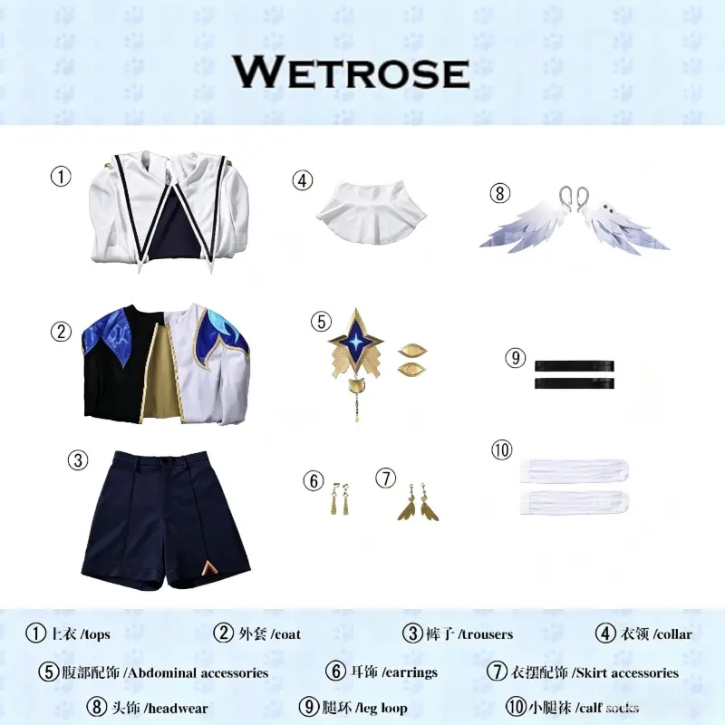 [Wetrose] Pre-Order Honkai: Star Rail Sunday Little Cat Game Outfit Cosplay Costume