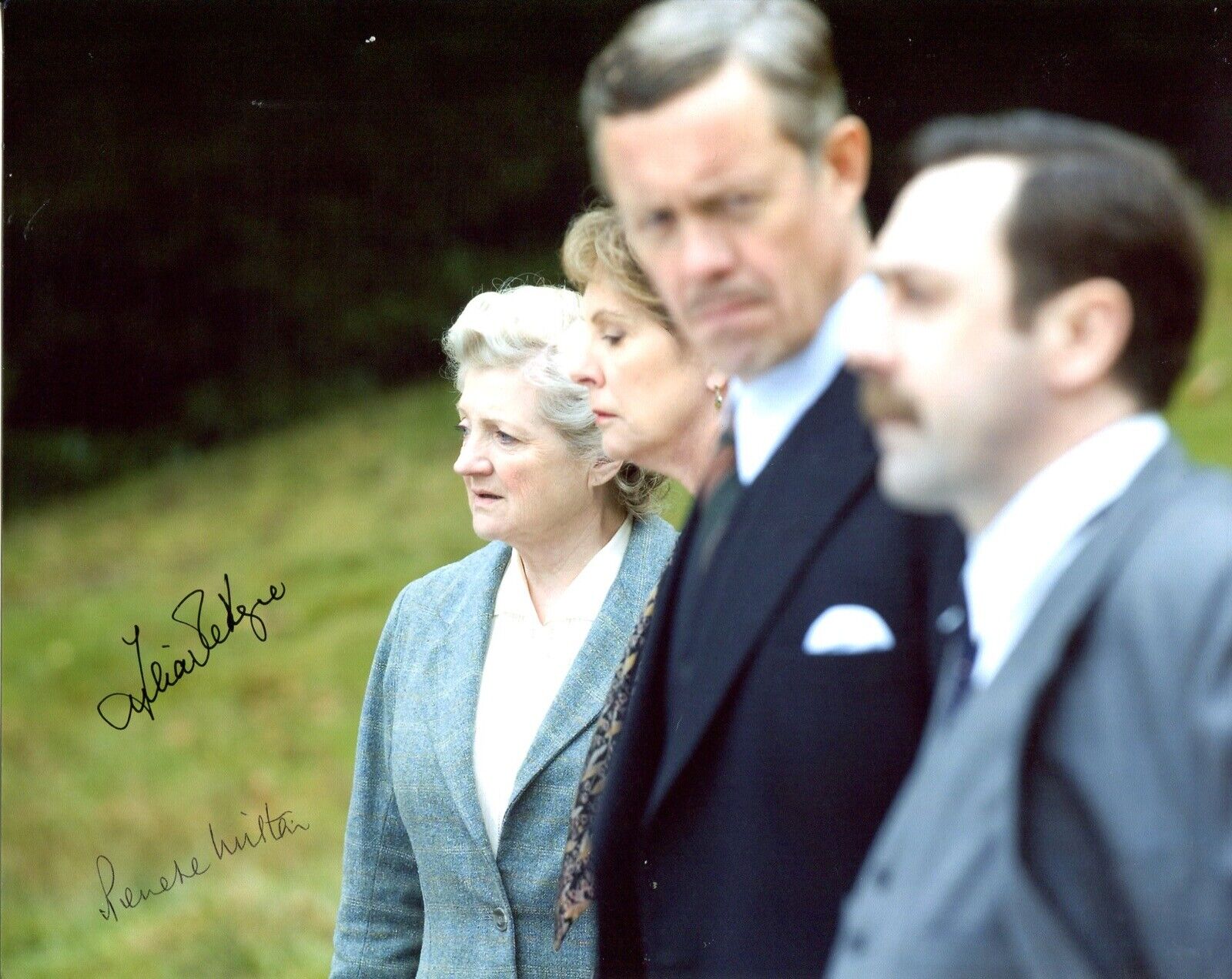 Miss Marple 8x10 Photo Poster painting signed by Julia McKenzie and Penelope Wilton