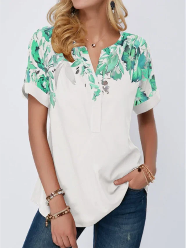 The Big-Size Women's Wear Summer New Short-Sleeved T-Shirt