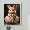 Diamond Painting -DIY Round Drill Dress Rabbit(40x50 CM)