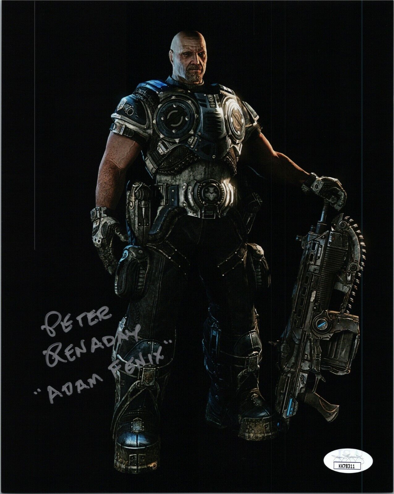 PETER RENADAY Authentic Hand-Signed GEARS OF WAR Adam Fenix