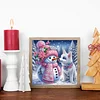 Schneemann 5d DIY Diamond Art Malerei Sets spezielle Form Teilbohrer Kunst 30x30cm