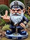 250th Anniversary Funny Gnome Statue Resin Creative Combat Soldiers Figurine