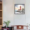 Diamond Painting-DIY Full Round Drill Christmas Lighthouse