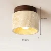 Nordic Modern Stone Ceiling Lamp Bedroom Corridor Flush Mounted Foyer Hallway Lights Fixture Staircase Indoor Lighting Decor Led lampswell