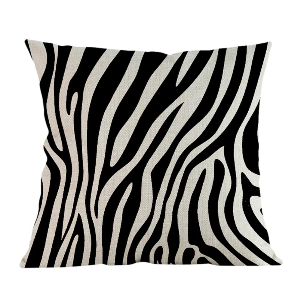 Linen Pillow Case - Zebra Stripe - 45*45cm
