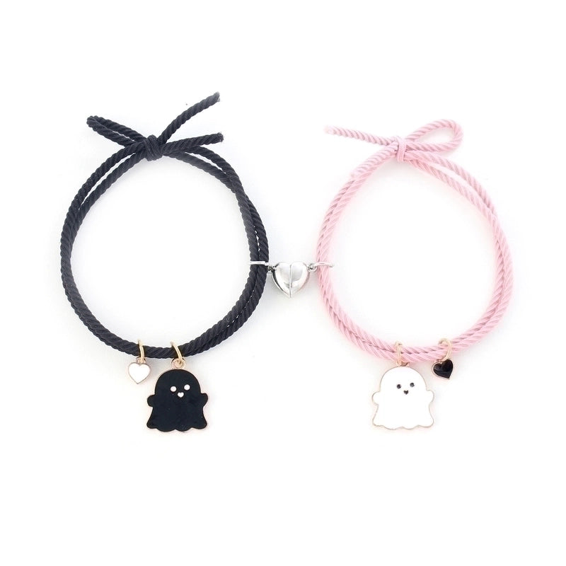 Fashion Cartoon Character Mixed Materials Plating Unisex Bracelets