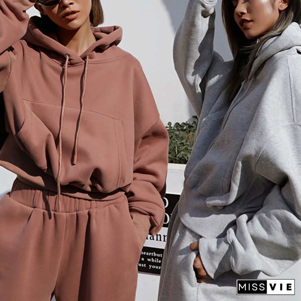 Two-Piece Sports Sweater Suit