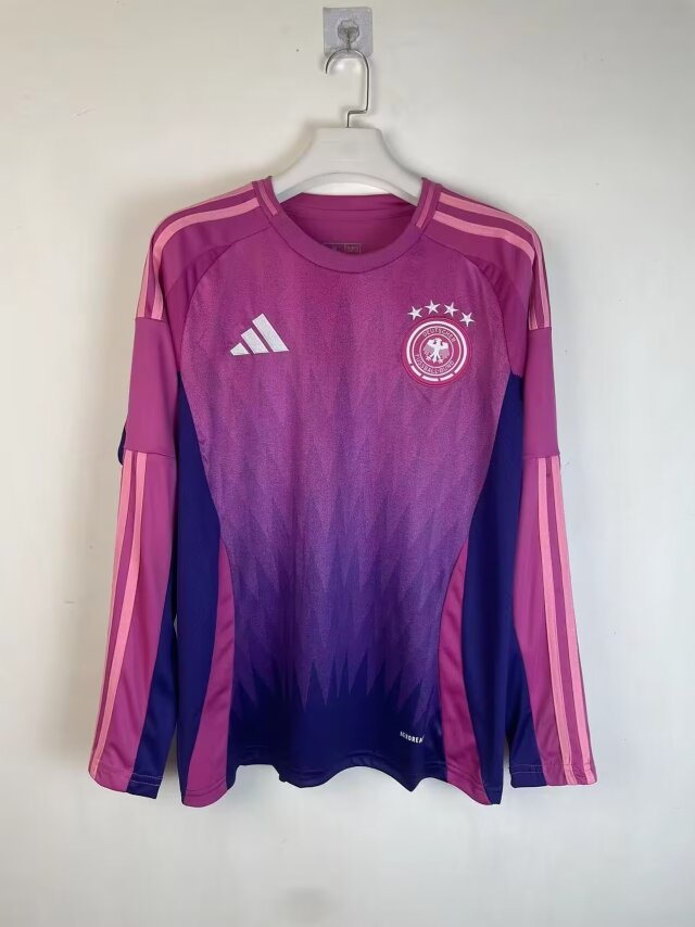2024 Germany Away Long Sleeve Soccer Jersey Thai Quality