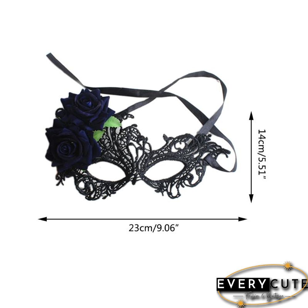 Masquerade Half Face Mask For Women Lace Eye Mask For Halloween Cosplay Party