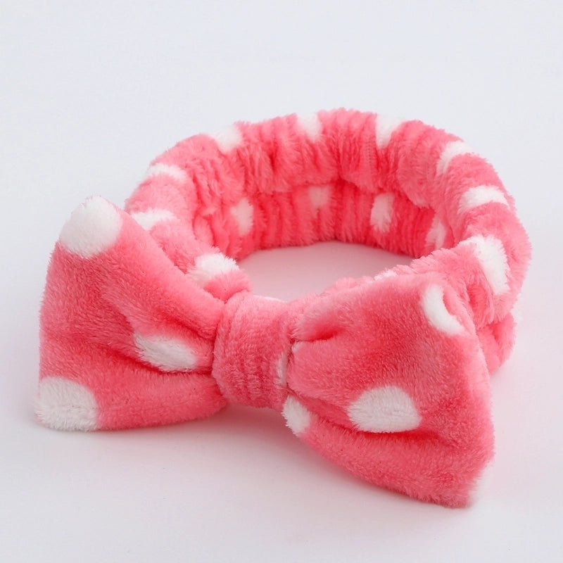 Casual Cute Unisex Bow Knot Leopard Spa Headband
