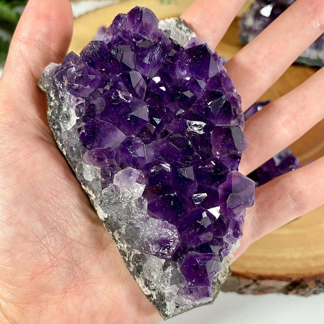Natural Raw Amethyst Crystal Cluster, One Piece Amethyst Cluster, Crystal for Anxiety,Amethyst Geode Decor.