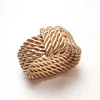 Simple Colors Knitting Weave Napkin Ring
